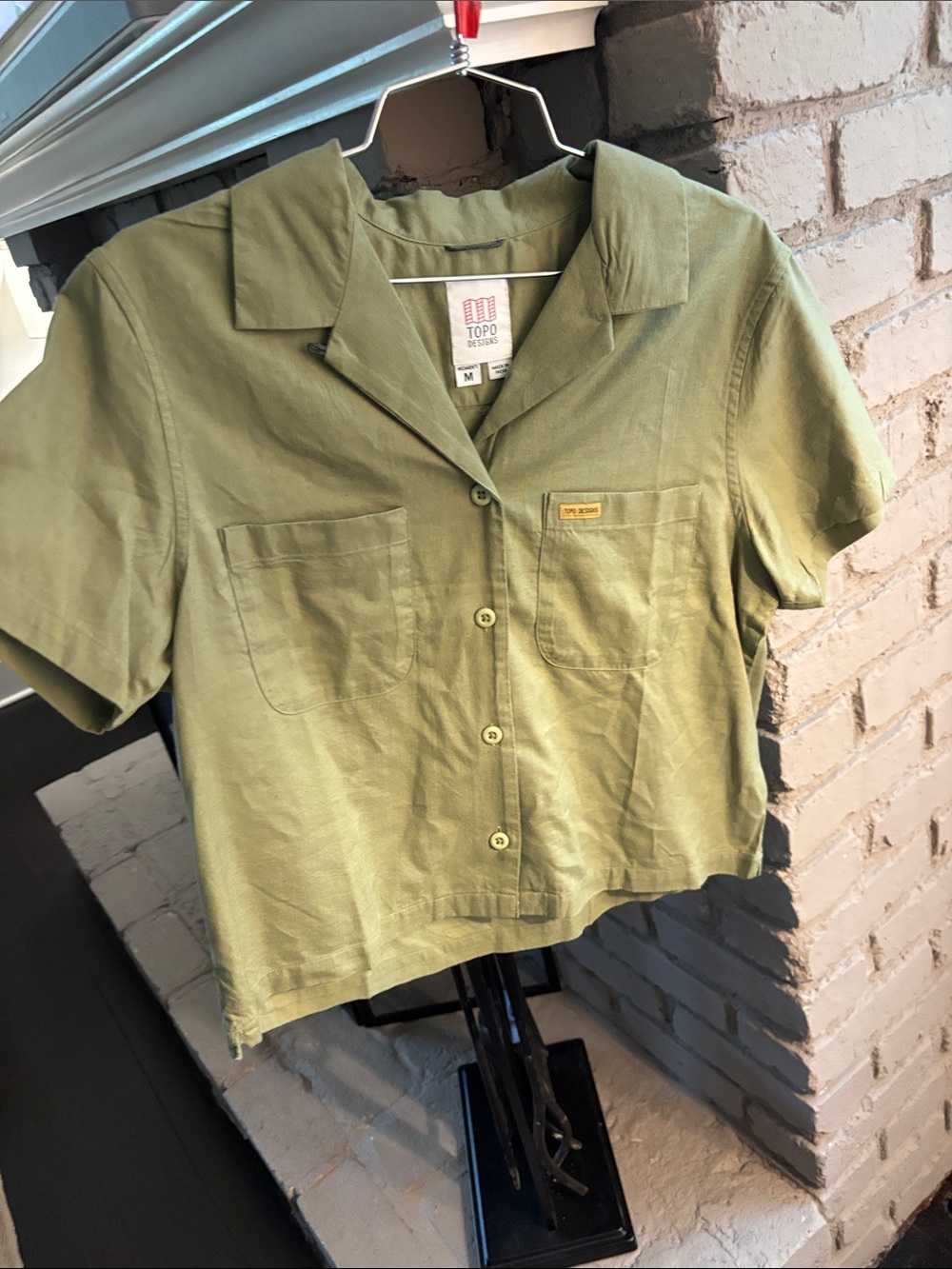Topo Designs Daytripper Short Sleeve Shirt - Women's - oil green